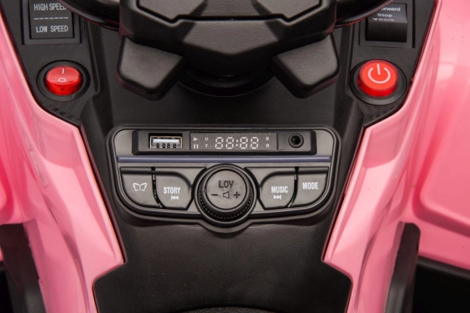 Elektrische kinderquad Outlander roze