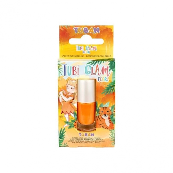 Lak Tubi Glam - parelmoer oranje