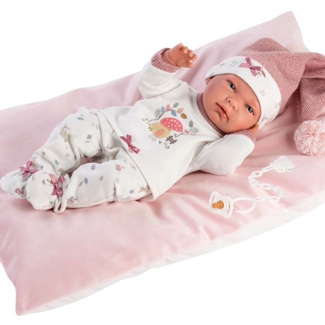Llorens 73880 NEW BORN MEISJE - realistische babypop met een volledig vinyllichaam - 40 cm