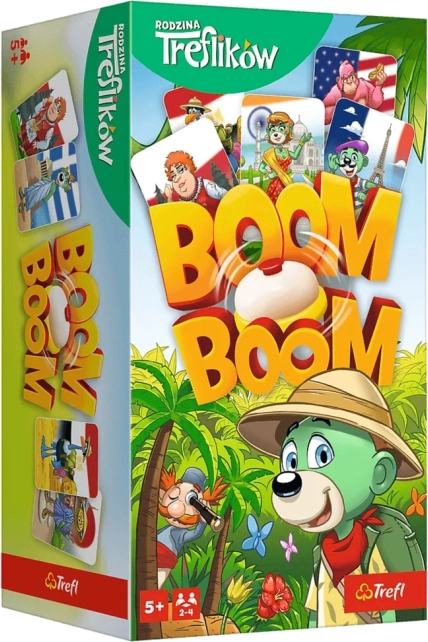 Boom Boom Treflík-familie – familiespel met reactievermogen Trefl