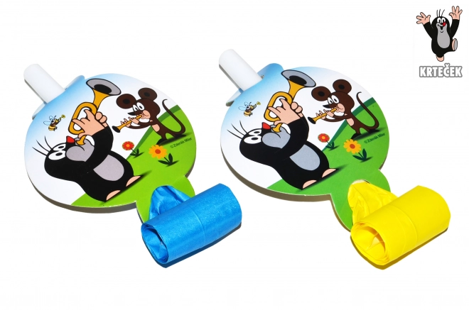 Feest toeter Molletje en vrienden 6 stuks, 14 cm