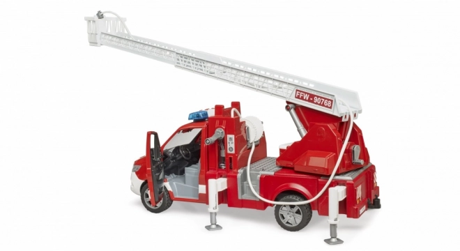 Brandweerwagen Mercedes-Benz Sprinter met ladder voor kinderen