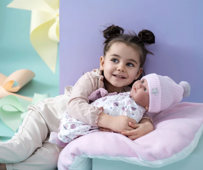 Knipperende realistische babypop Llorens met geluiden 42 cm
