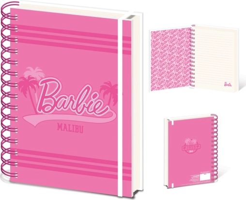Ringbandnotitieblok A5 BARBIE (Malibu) – gelijnd