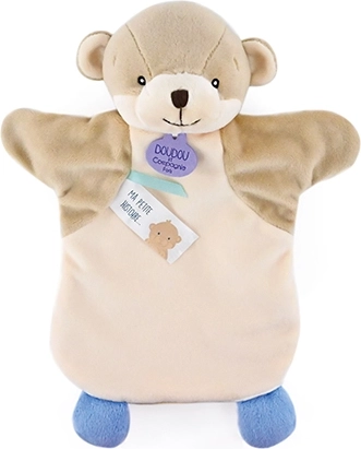 Pluchen handpop otter, 25 cm