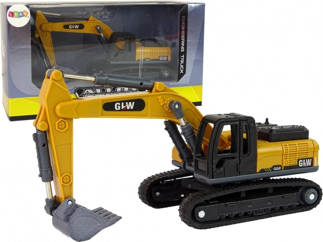 Kunststof bouwspeelgoed – schuifgraafmachine