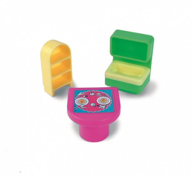 14 meubelstukken en stickers