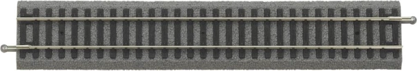 Piko rechte rail G231 met ballast H0