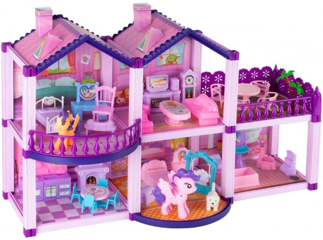 Poppenhuis met pony's
