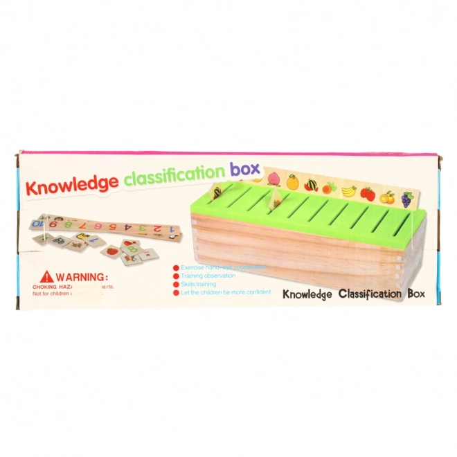 Houten Montessori educatieve sorteerder