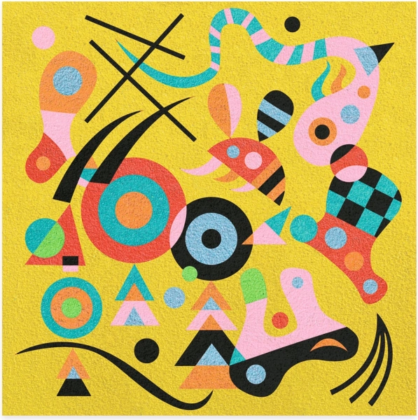 Creatieve set geïnspireerd door Wassily Kandinsky