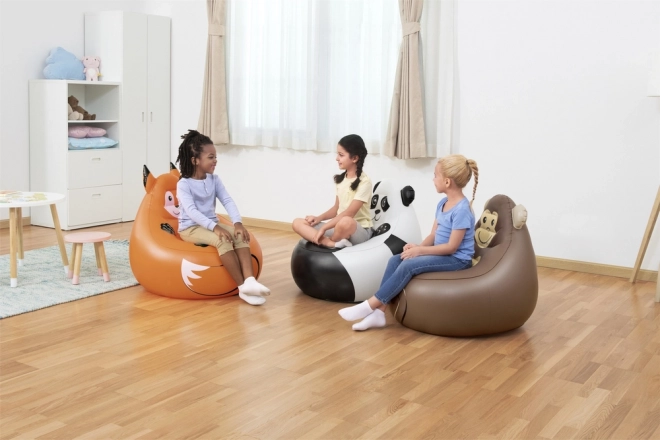 Opblaasbare stoeltje aapje voor kinderen
