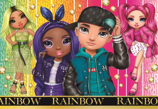 Clementoni puzzel Regenboog High: Jade, Krystal, River en Stella 104 stukjes