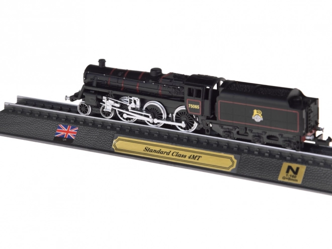 Verzamelmodel locomotief STANDARD CLASS 4MT 1:160 in beschermvitrine