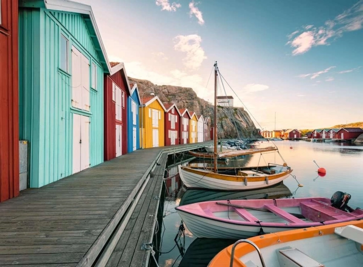 RAVENSBURGER Puzzel Scandinavië: Werf in Smögen, Zweden 500 stukjes