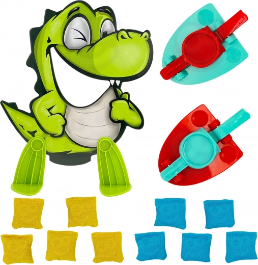 Kleurrijke dinosaurus als doelwit