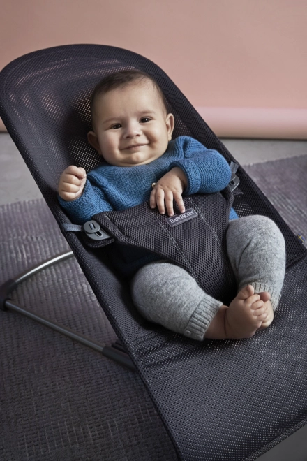 BABYBJORN - Wipstoeltje BLISS MESH - Parelroze –  Antraciet