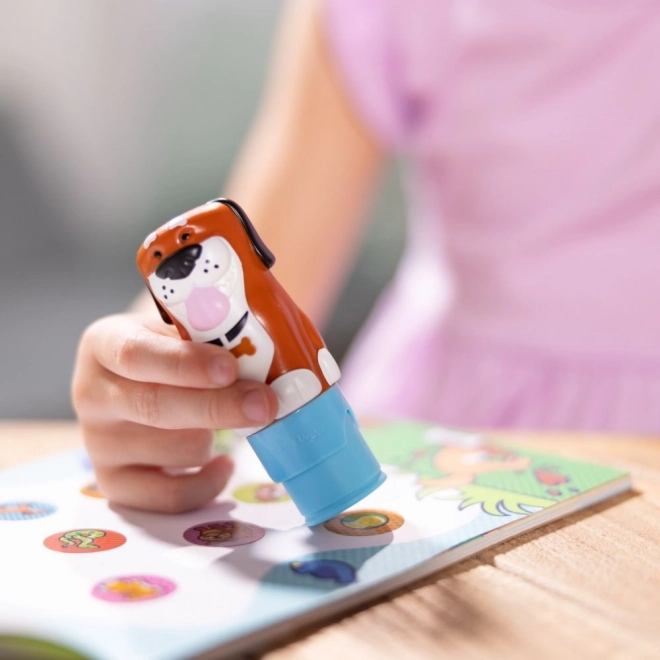 Sticker WOW! Stempelsticker hondje