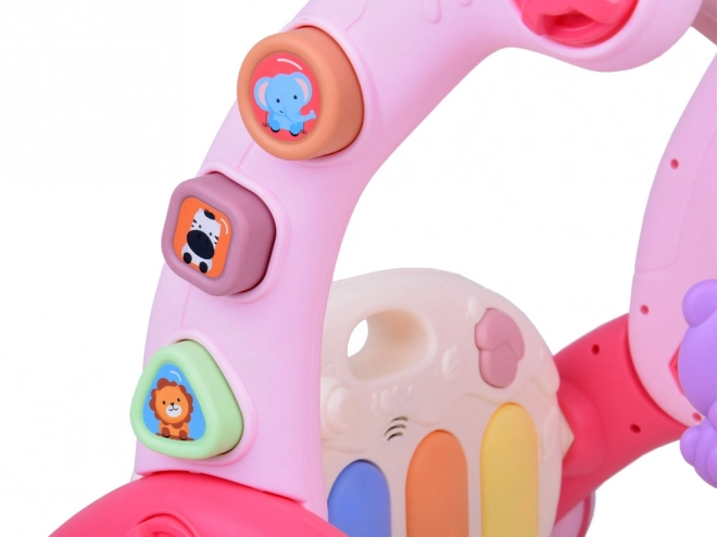 Roze educatieve mat speelgoed voor baby's 3-in-1