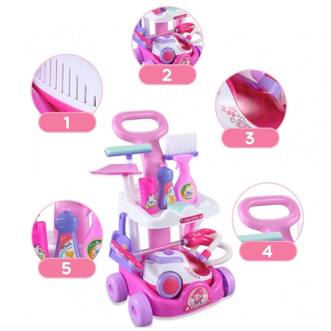 Schoonmaakset met stofzuiger Woopie