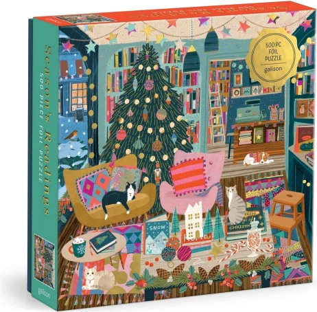Galison foliepuzzel Season’s Readings 500 stukjes