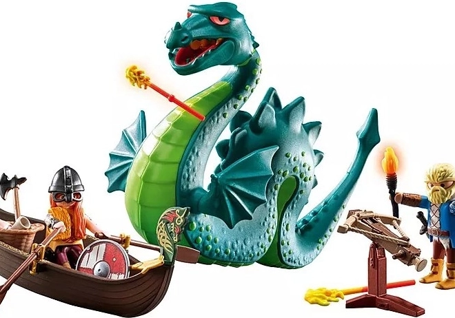 Set van figuren Mijn Leven Viking met zeeslang
