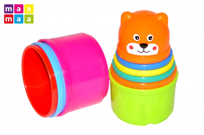 Stapelbare toren van bekers - 9 stuks