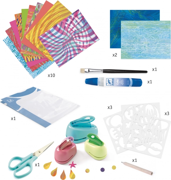 Creatieve papieren collages Djeco