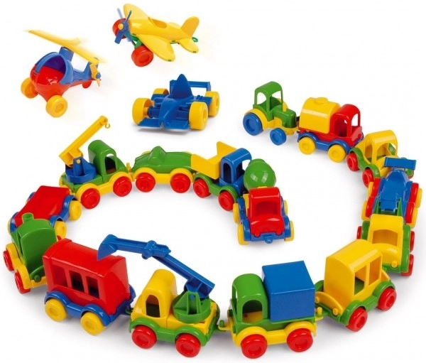 Auto Kid Cars mini plast 10cm Wader - 1 stuk