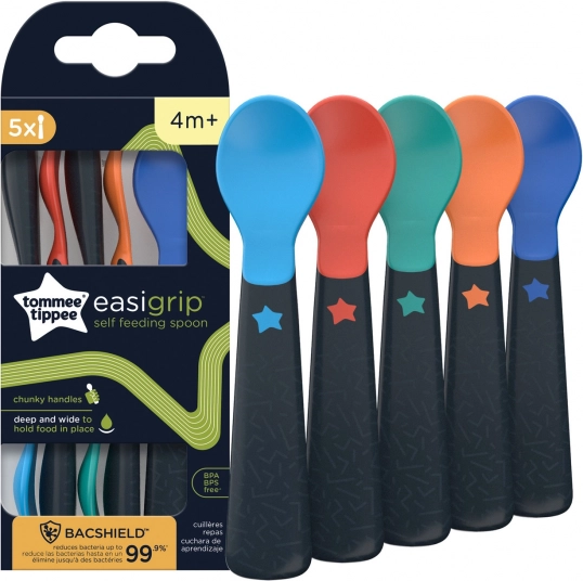 Easigrip™ Brede lepels 6m+, 5 stuks