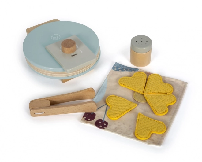 Kleine voet Wafelijzer set met accessoires Tasty