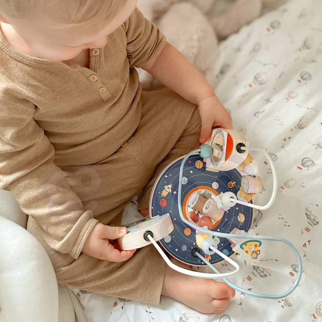 Houten raketlus van Tooky Toy