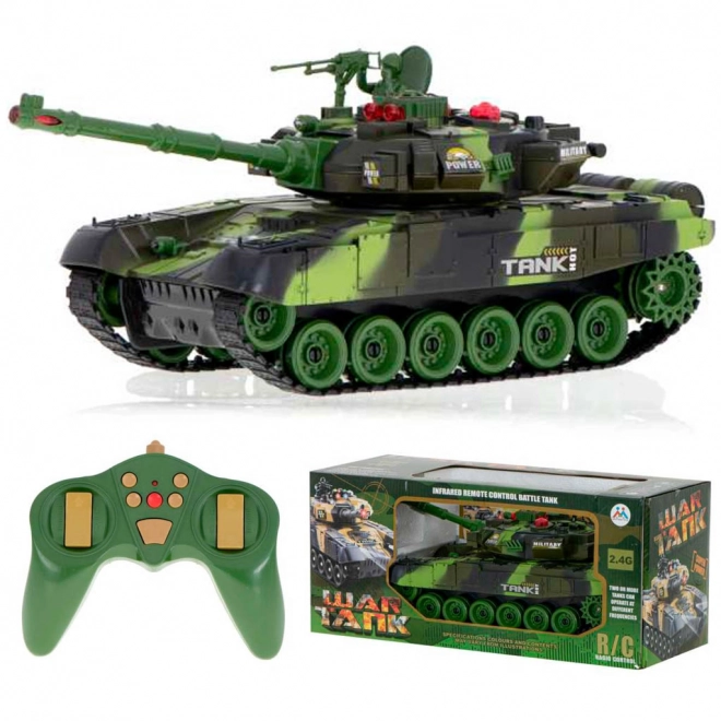 RC tank op afstandsbediening 2,4 GHz bos camouflage