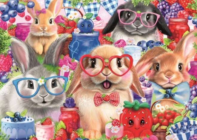 RAVENSBURGER puzzel Konijntjes en bosvruchten 35 stukjes