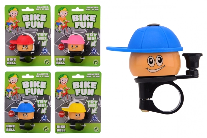 Fietsbel met vrolijk gezicht