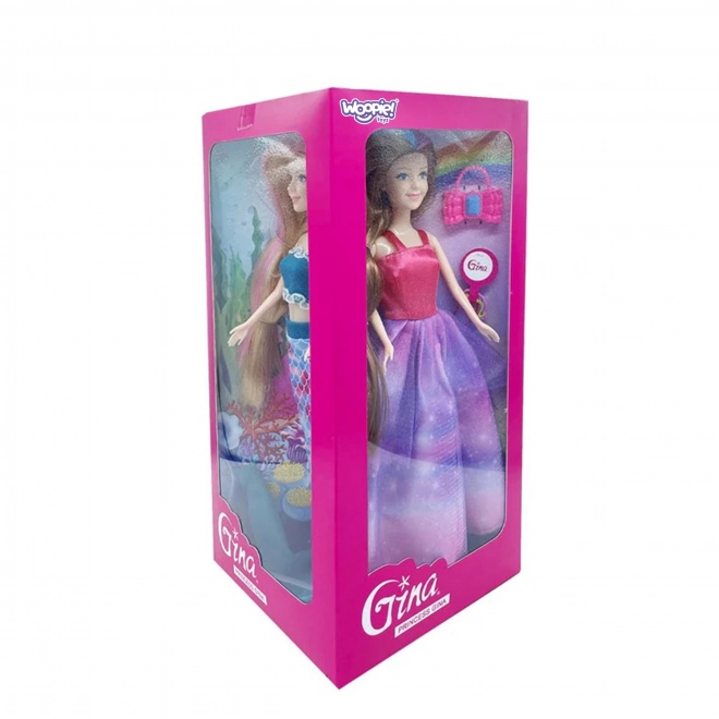 WOOPIE Set van 4 Magische Prinsessen - Poppenbox 4v1 met Accessoires