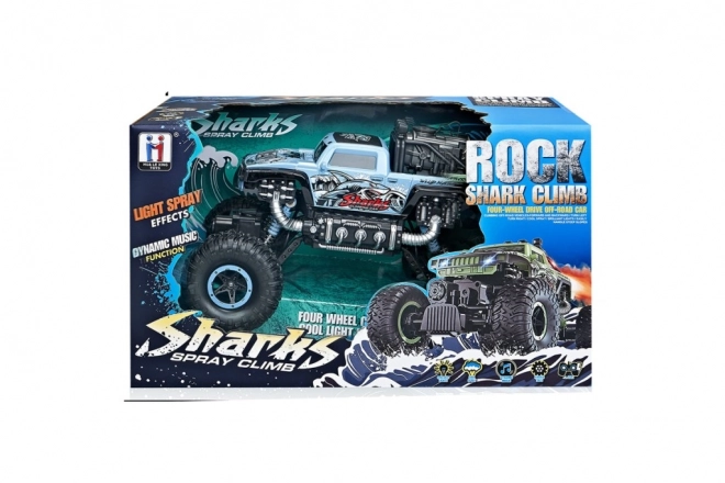 RC auto Rock Shark groen