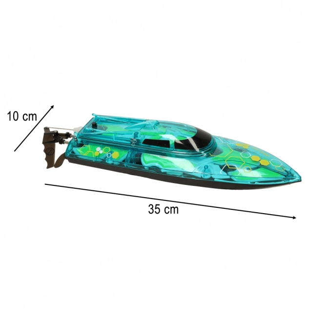Groene op afstand bestuurbare boot Revolt Illuminator