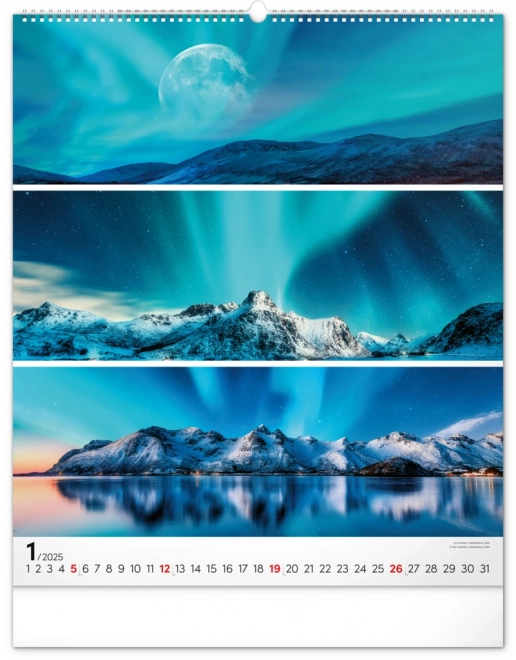 NOTIQUE Muurkalender Palet 2025, 48 x 56 cm