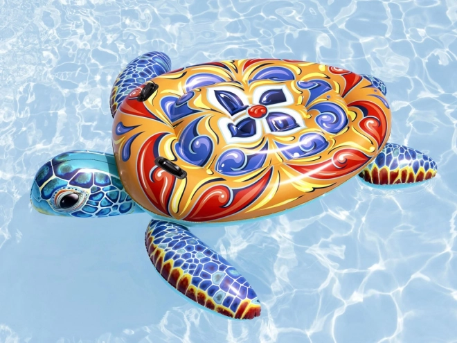 Bestway opblaasbare matras met handgrepen schildpad Majolika