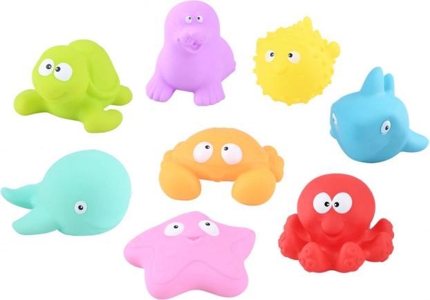 Waterdiertjes – set van 4 stuks, 8 cm, 2 varianten
