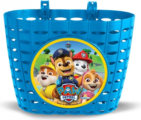 Verstelbaar fiets- en stepmandje met Paw Patrol motief