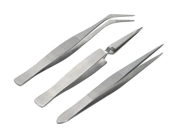 Set van 3 pincetten Modelbouw Accessoires