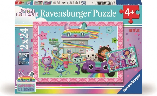 Ravensburger puzzel Gabby’s magische huis 2x24 stukjes