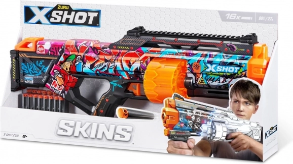 ZURU X-Shot Skins Last Stand Graffiti foamblaster (16 darts)