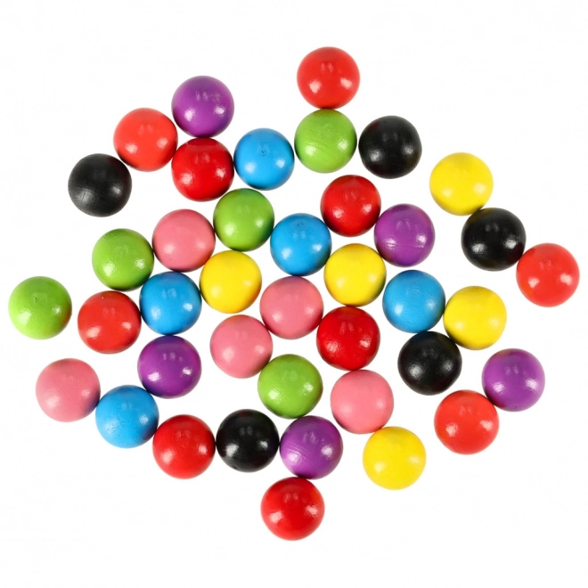 Educatieve puzzel - kleurrijke montessoriballetjes