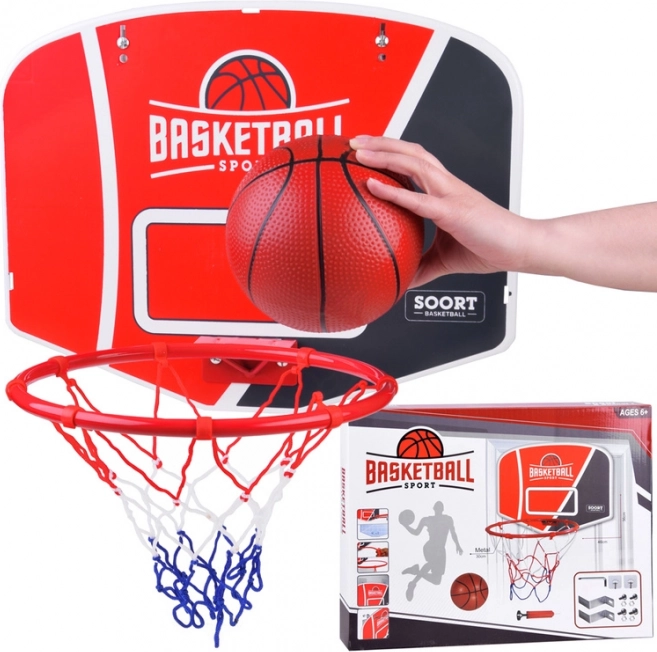 basketbalbord met ring en bal voor kinderen