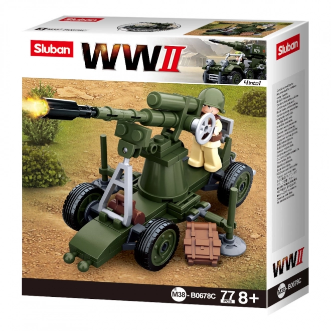 Sluban WWII M38-B0678C 4in1 Luchtafweergeschut