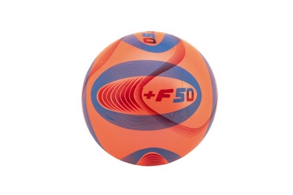 Gekleurde niet-opgeblazen rubberen bal in net - 23 cm