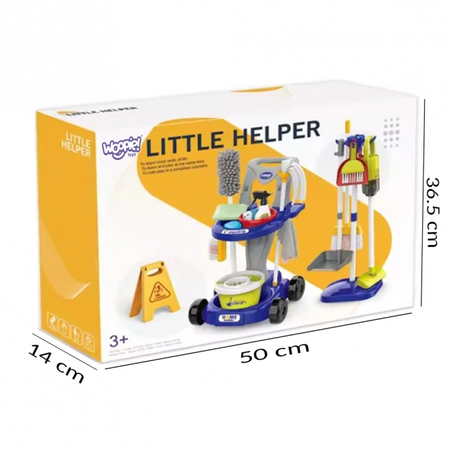 Schoonmaak Trolley XXL 3in1 voor kinderen 29 st Blauw